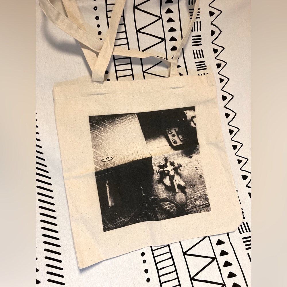 Original Fine Art Printed Antique Telegraph Tote Bag